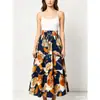 Nueva Falda Floral 2026 para Mujer, Falda de Cintura Alta Corte A, Falda de Paraguas Estampada Estilo Bohemio, Falda Retro Europea y Americana