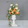 Decoração de Casamento Coluna Romana Adereços de Casamento Vitrine Flores Artificiais Enfeites Vasos de Flores Marcadores de Estrada Flores Cerimônia de Abertura Plástico