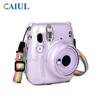 Estuche transparente para cámara Cloff Instax Mini 11, funda protectora de cristal, funda protectora con cuerda.