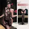 Lencería erótica original para la noche, sexy cheongsam de encaje, uniforme sexy coqueto, deseo puro, ropa de dormir sin quitar