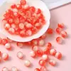 Joia Sonho Estrelado Dourado Sinfonia Contas Redondas Olho de Gato Bicolor Contas Soltas de Resina Pulseira DIY Pingente Acessórios de Joia