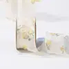 Tela de encaje floral fresca cinta lazo moño diy ramo hecho a mano material de embalaje de regalo para hornear cinta