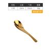 Colher de Aço Inoxidável 304 Colher de Sopa para Jardim de Infância Colher Estilo Coreano Colher de Sopa Dourada para Crianças Pequena Colher Criativa para Restaurante