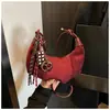 Bolsa de comercio exterior transfronteriza de la fábrica de origen, bolso bandolera tipo dumpling, bolso de cuerno de gamuza, bolso cruzado simple