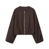 Moda Versátil Nueva Chaqueta Bomber Suave Primavera y Otoño 2025 Ropa para Mujer Transfronteriza Amazon