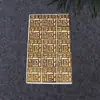 Placas de Texto Oculto, Placas de Nome com Tema de Flores, Placas Decorativas para o Topo e a Base da Caixa, Placas de Nome Galvanizadas para Produção DIY