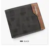 Nova carteira masculina curta, carteira masculina de PU emendada, moderna e simples, porta-cartões, porta-moedas e troco