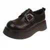 Sapatos Birkenstock Estilo Britânico de Ran Ge 2026 Novo Modelo Primavera Plataforma Externa Sapatos Loafer Femininos de Solado Grosso Sapatos de Solado Grosso