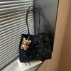 2026 Nova Bolsa de Mão Retrô Casual com Bolinhas Moda Bolsa de Ombro Único para Sob o Braço Bolsa Grande Capacidade para o Dia a Dia