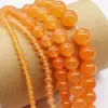 Color calcedonia cuentas sueltas cuentas redondas semiacabado con cuentas diy accesorios para teléfono móvil pulsera collar accesorios para el cabello cuentas de calcedonia