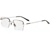 Armazón de Gafas de Titanio Puro Colgante para Hombres y Mujeres, Armazón Completo con Placa de Ceja, Se Pueden Equipar con Miopía