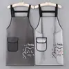 Delantal de cocina impermeable y a prueba de aceite sin mangas, delantal simple impermeable semitransparente nuevo para catering y productos acuáticos