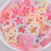 Jalea Dopamina Color Hueco Estrella de Cinco Puntas Colgante Accesorios para Joyería DIY Llavero Decoración de Cuentas Materiales Accesorios