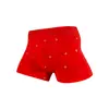 Ropa Interior Masculina Roja Estampada Sin Costuras Modal 7A Antibacteriana Año Zodiacal Pantalones Cortos Calzoncillos Boxer de Año Nuevo Embalaje de Cartón para Hombre