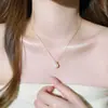Collar de Zirconia con Perla Única Estilo Francés para Mujer, Sencillo y de Alta Gama, Cadena Ligera de Lujo para Clavícula, Estilo de Nicho, Accesorio Versátil