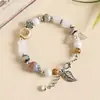 Fuente de fábrica Estilo Antiguo Pulsera de Cerámica Pulsera de Doble Capa Literario Retro Nuevo Estilo Chino Frío Dulce Fresco Doble Uso