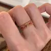 Anillo Loulan Ruomeng con Patrón Esmaltado Rojo, popular en Xiaohongshu, anillo de lujo ligero estilo corte chino vintage nuevo