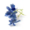 Acessórios de Orquídea Artificial Pequena de Três Cabeças Materiais DIY Decoração de Casa Flores Artificiais Estilo Fresco Presilha de Cabelo Acessório de Cabelo
