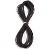 Corda redonda de couro genuíno camada superior de couro corda redonda corda chata cor natural diy artesanato em couro feito à mão materiais acessórios para pulseira joias