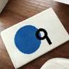 Alfombra antideslizante simple para baño con diseño de carta transfronteriza, alfombra de mechones muy absorbente, alfombra de cachemir para sala de estar, alfombra de mesita de noche, alfombra para mesa de café
