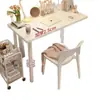 Escritorio de dormitorio para estudiantes, uso doméstico, escritorio de computadora para niñas, escritorio de estudio y oficina de escritura simple y moderno para viviendas de alquiler
