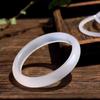 Pulsera de calcedonia luz de luna blanca hielo alto congelado lichi natural grado A al por mayor pulsera de jade jade jade suministro en vivo