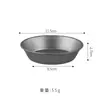 Plato para salsa de acero inoxidable 304 vintage, platillo, plato redondo, plato para mojar envejecido, plato para condimentos, plato para ketchup