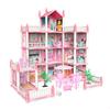 Amazon DIY Casa de Princesas Niñas Juego de Simulación Juguete Casa de Muñecas Castillo Villa Casa de Montaje para Niñas Transfronterizo