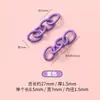Accesorios de llavero de anillo de hierro de colores para colgantes de llavero hechos a mano con cuentas DIY, accesorios de anillo de metal semiacabados