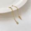 Chapado en oro de 14K18K cierre de langosta cadena extendida cola de cadena accesorios de joyería hechos a mano DIY material de acabado para collar pulsera