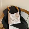Bolso de Axila Versátil de Gama Alta de Nicho para Mujer 2024 Nuevo Estilo Chino Bolso de Mano Bolso de Bambú