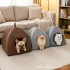 Iurta para Cachorro Casa para Gato Casa para Cachorro Fechada Removível e Lavável Suprimentos para Animais de Estimação Casa Pequena para Animais de Estimação Espessa e Quente de Inverno