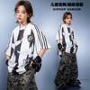 Conjunto de Calle para Niños Estilo Hip-Hop para Niños Conjunto Genial Pantalones Camuflados para Niñas Ropa de Baile Callejero Hip-Hop para Niños