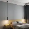 Lámpara Colgante Moderna Sencilla para Mesita de Noche de Dormitorio Cilindro Recto Cónico Creativa Línea Colgante Barra de Luz Mostrador Lámpara Colgante Pequeña Restaurante Foco de una Sola Cabeza