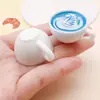 Lámpara Arcoíris Luminosa DIY Taza de Café Resina Estéreo Juguete de Comida Corazón Multicapa Patrón de Arte Latte Accesorios de Joyería Colgante