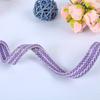 Suministro de fábrica trenza rayada de 1 cm material de poliéster entre correas de punto accesorios de ropa accesorios para equipaje cinturón de punto de salto
