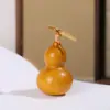 Enfeite de Cabaça Natural de Mão com Cabeça de Dragão, Casca Roxa, Macio ao Toque, Cabaça para Girar na Mão, Decoração Premium para Escritório, Atacado
