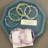 Pulseira Dupla de Círculo com Contas de Arroz Coloridas, Fofa e Fresca, a Primeira Escolha de Presente para Barracas de Feira Noturna, e a Joia de Mão Mais Popular
