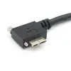 Cabo de Dados Usb3.0 Personalizado USB Macho para Micro Cotovelo Esquerdo e Direito com Parafuso Cabo de Carregamento Usb3.0