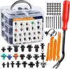 635 Piezas Sujetadores de Reparación de Parachoques de Clip Conjunto Combinado de Clips de Plástico de Nylon Automotriz para Uso en Carrocería de Automóvil