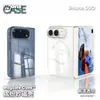 Wlons es adecuado para funda de teléfono iPhone Duo con bisagra, funda magnética transparente anti-caídas Apple Duo