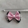 Accesorios de Lazo Negros y Rosas Pasador para Pelo de Mascota Accesorios para Tocados Ropa BJD Llavero Colgante Producto Semi-Terminado