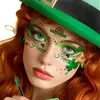 Cadena de Suministro Transfronteriza St. Día de San Patricio Dibujo Animado Lindo Trébol Festival Irlandés Pegatinas de Tatuaje Impermeables y de Larga Duración