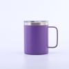 Taza de acero inoxidable transfronteriza con asa, taza de vacío de acero inoxidable 304, regalo de oficina comercial, taza de vacío para automóvil