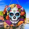 Apanhador de Sol de Acrílico de Halloween Aranha Abóbora Morcego Decoração de Jardim Pingente Atacado em Estoque