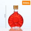 Botella de vino blanca pequeña de cristal transparente de 500 ml, 20 ml, 30 ml, 50 ml y 100 ml, con envío gratuito.