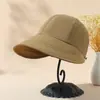 Circunferencia de Cabeza Grande Ruth Mismo Estilo Sombrero de Sol Lavable Lona Algodón Gorra de Protección Solar Diseño Original Gorra de Béisbol Plegable