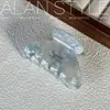 Pinza de garra de acetato estilo coreano Alan, tamaño mediano clásico, para peinados semi-recogidos, accesorio para el cabello tipo pinza de tiburón elegante y exquisito para la parte trasera de la cabeza