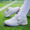 Nuevos zapatos de fútbol con tacos para entrenamiento, adecuados para niñas y niños, zapatos de entrenamiento para competición deportiva con tacos TF, específicamente para niñas y niños
