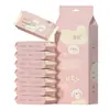 Mini Lenços Umedecidos Pacote Portátil 1 Pacote de 8 Pacotes Mini Lenços Umedecidos para Bebê Especial para Mãos e Boca Infantil Mini Lenços Umedecidos